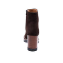 Bottines en cuir à talon hauts - Marron foncé