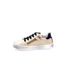 Baskets Filles en cuir à lacets - Beige