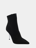 Escarpins avec talon diamanté - Noir