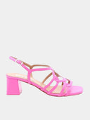ALBANO - Sandales pour Femmes à talon moyen - Fushia