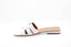 ALBANO -  Mules en cuir plate - Blanc