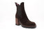 ALBANO - Bottines en suède - Marron foncé