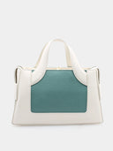 Sac à main - Blanc/Bleu Turquoise