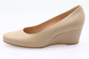 Ballerines à talon et plateforme - Beige