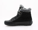 Baskets montantes en cuir - Noir