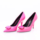 Escarpins en cuir à talon - Fuschia