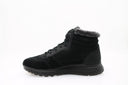 Baskets montantes en cuir nubuck - Noir
