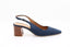 LODILOVE - Escarpin en nubuck - Bleu foncé