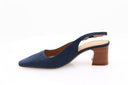Escarpin en nubuck - Bleu foncé