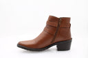 Bottines à talon carré moyen - Marron