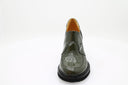 Mocassins en cuir verni - Vert Olive