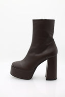 Bottines à talon (11,5cm) - Marron foncé