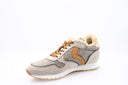 Baskets en cuir - Beige et Gris
