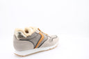 Baskets en cuir - Beige et Gris