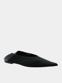 Nour Slippers Gros-grain - Noir
